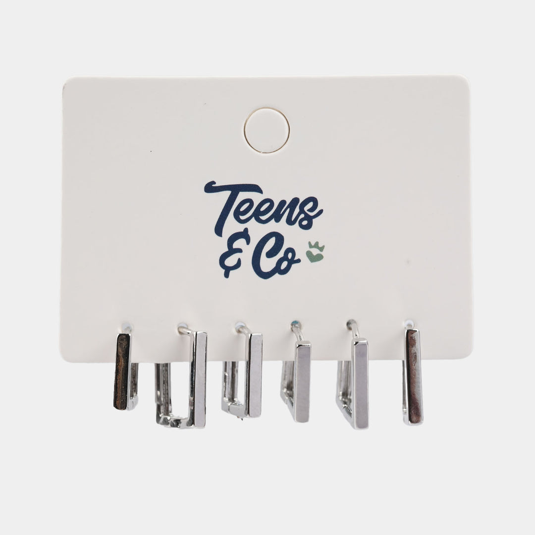 Earrings – 3 Pairs Set | Stylish, Lightweight & Everyday Wear