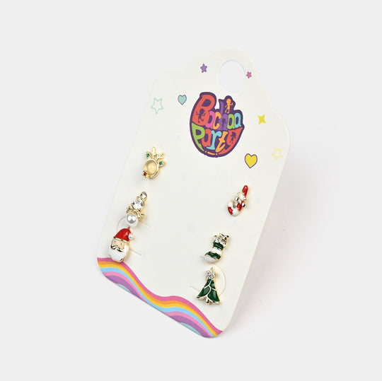 Fancy 3 Pair Stud Earring for Girls