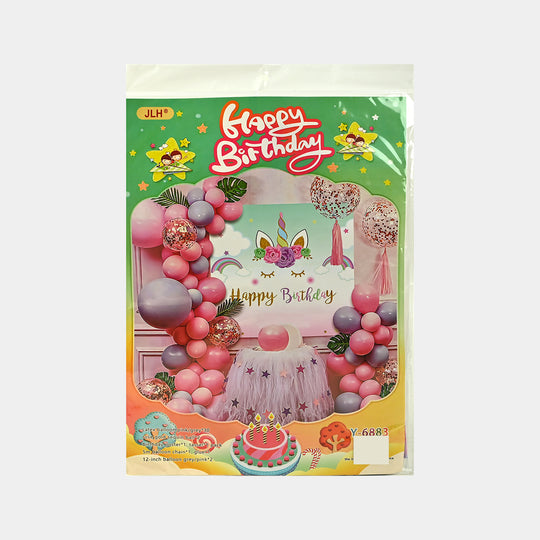 Character Theme Balloons HBD Party Decorations