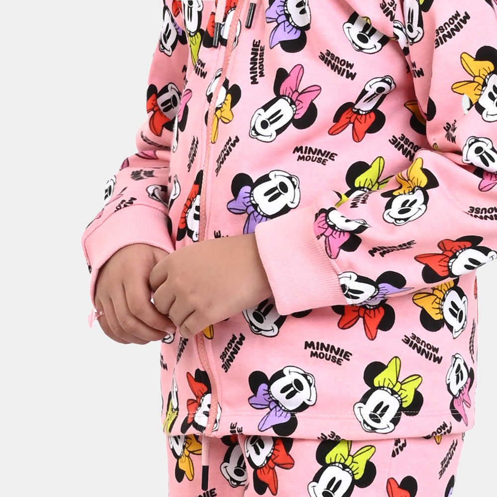 Girls Fleece 2 Piece Suit Character-Q.Pink