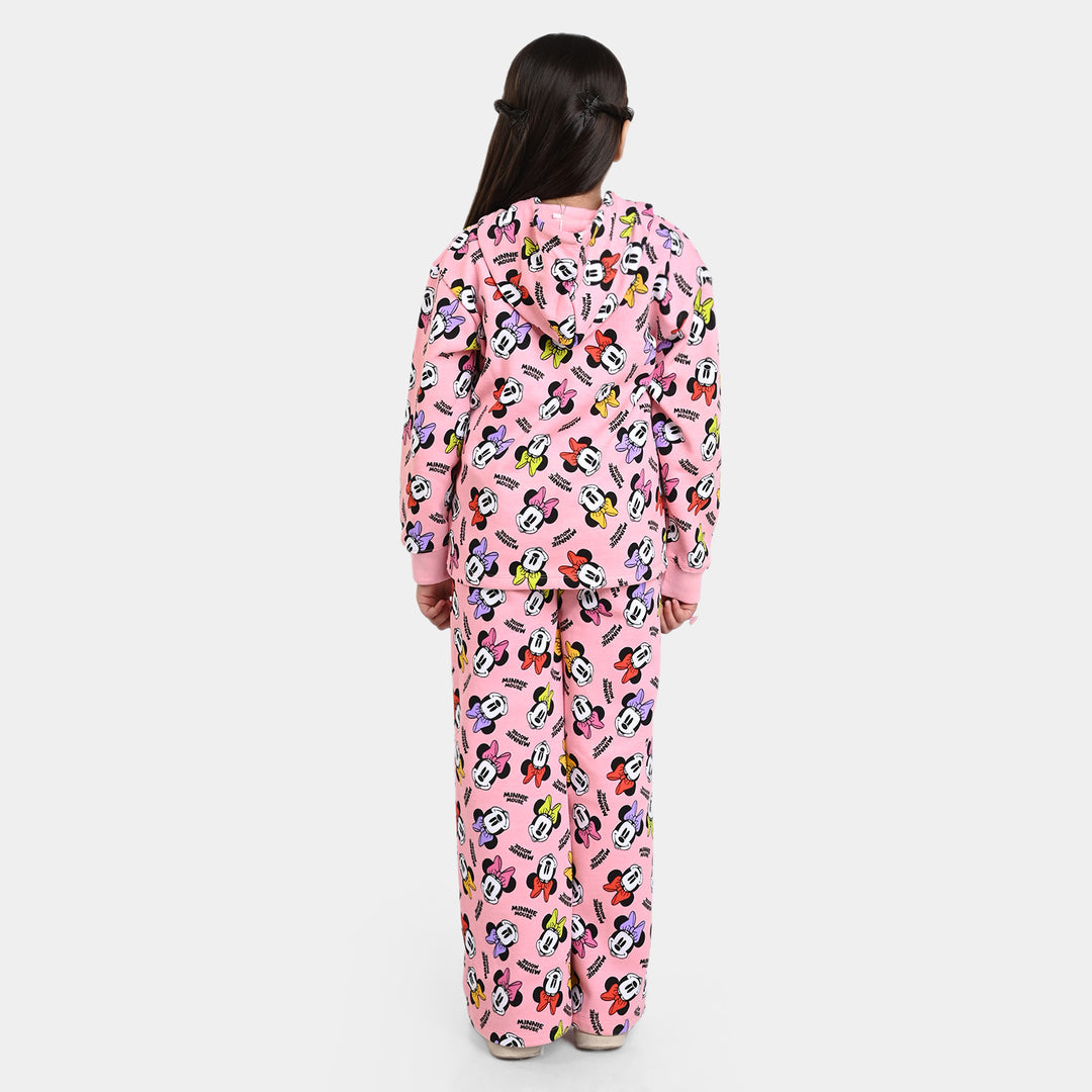 Girls Fleece 2 Piece Suit Character-Q.Pink