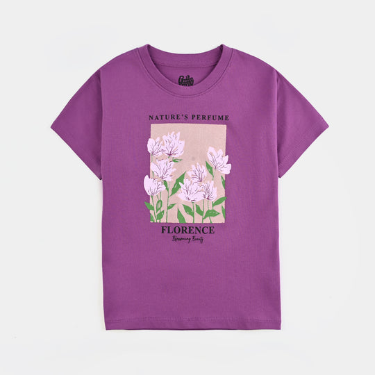 Girls Cotton Jersey T-Shirt H/S Nature Perfumes