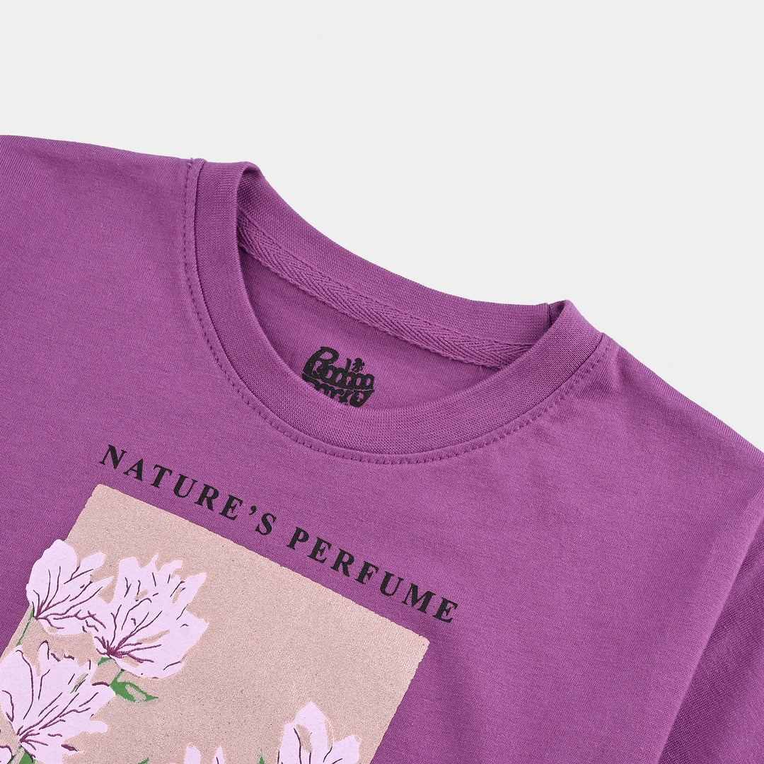 Girls Cotton Jersey T-Shirt H/S Nature Perfumes