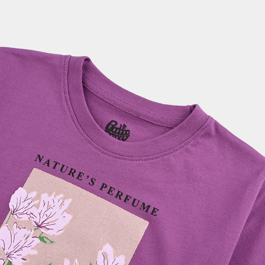 Girls Cotton Jersey T-Shirt H/S Nature Perfumes