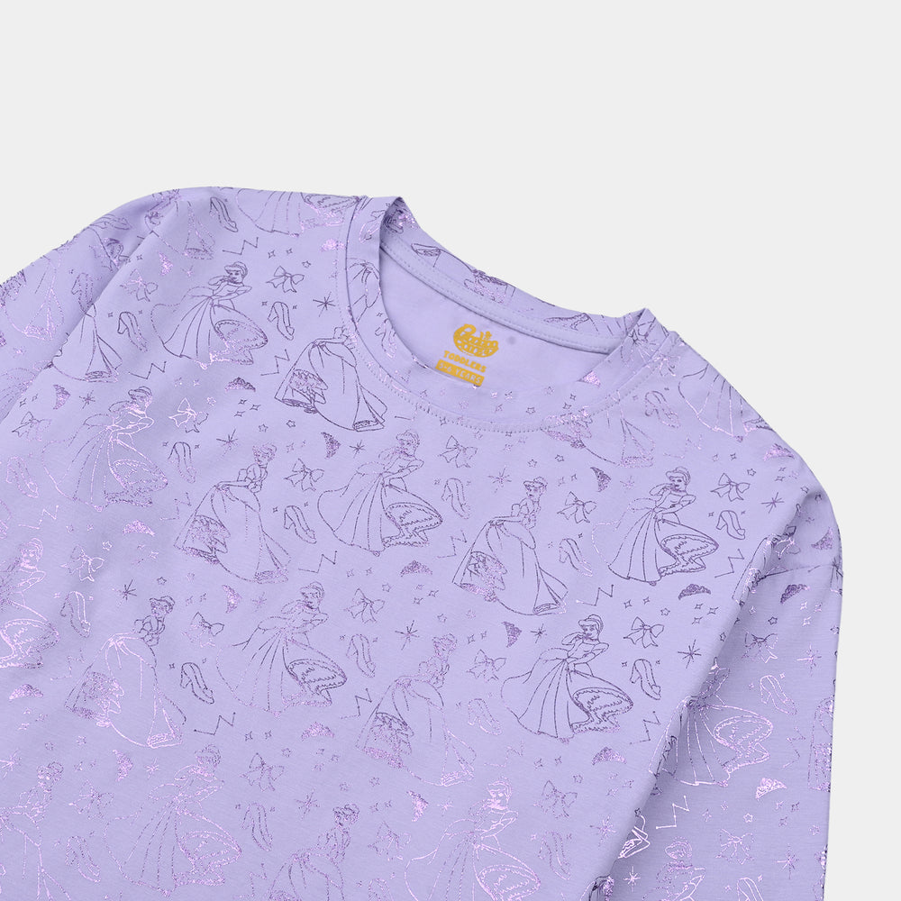 Girls Lycra Jersey T-Shirt F/S - Light Purple