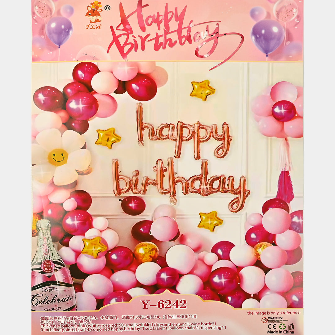 Character Theme Balloons HBD Party Decorations