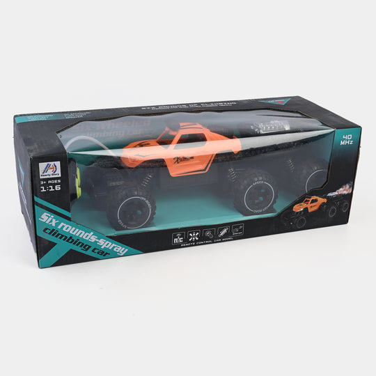 Remote Control 6-Wheel Smoke Car For Kids