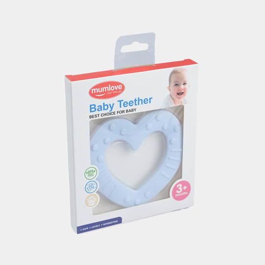 Mum Love Baby Teether Heart Design