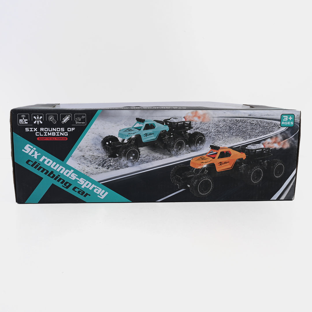 Remote Control 6-Wheel Smoke Car For Kids