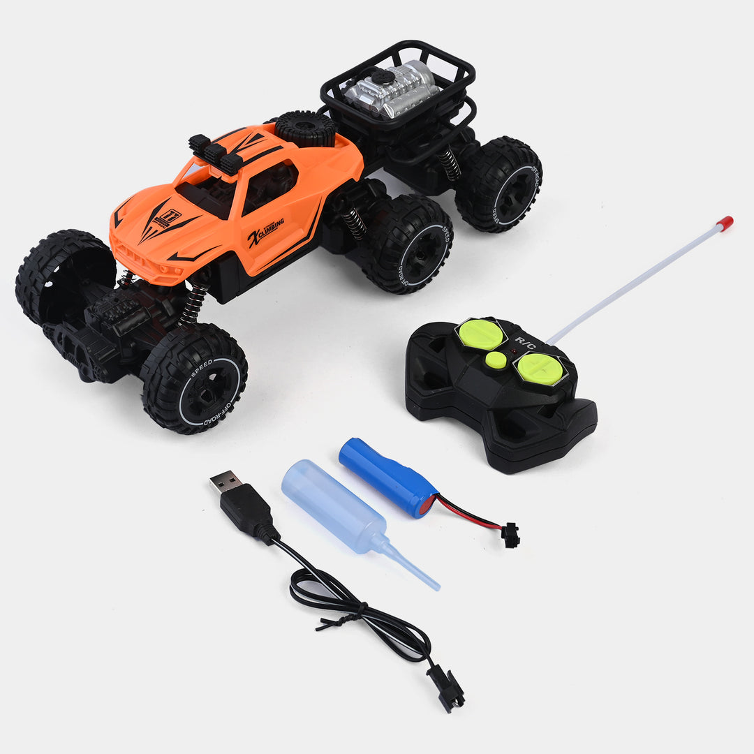 Remote Control 6-Wheel Smoke Car For Kids