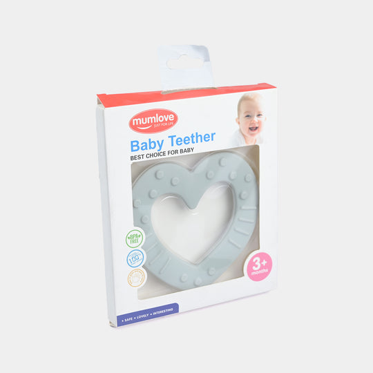 Mum Love Baby Teether Heart Design