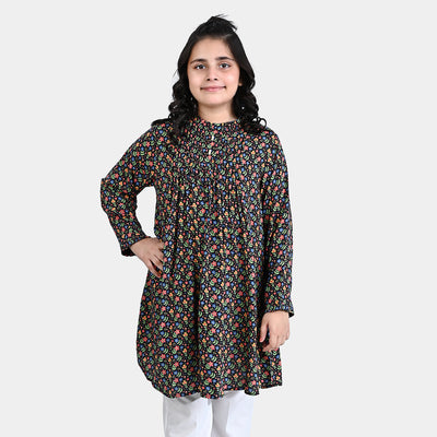 Girls Viscose Casual Frock Molly-Multi