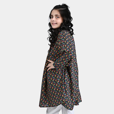 Girls Viscose Casual Frock Molly-Multi