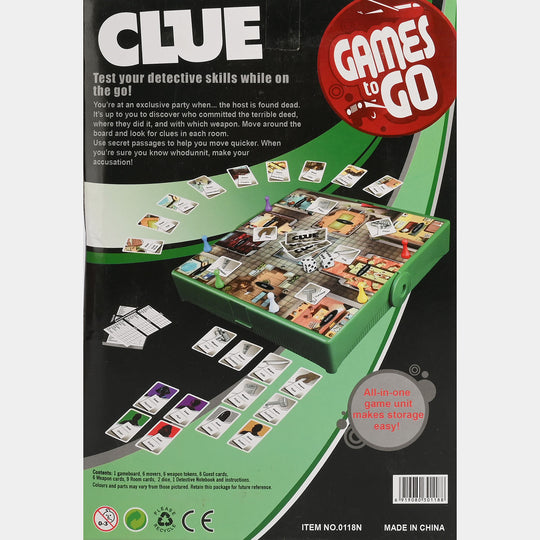 Fun On The Run Clue Game For Kids