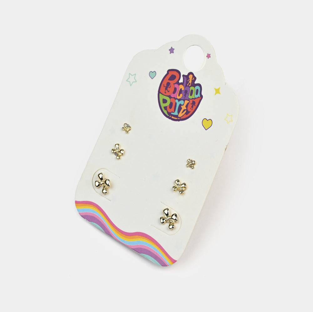 Fancy 3 Pair Stud Earring for Girls