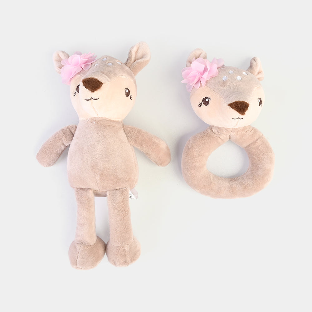 2-Piece Baby Security Blanket Toy Set