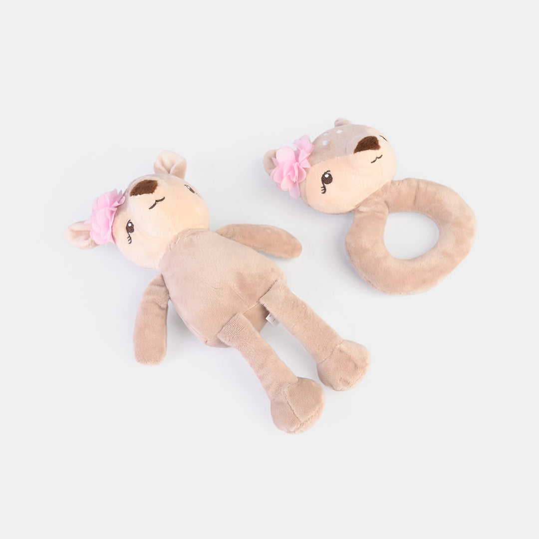 2-Piece Baby Security Blanket Toy Set