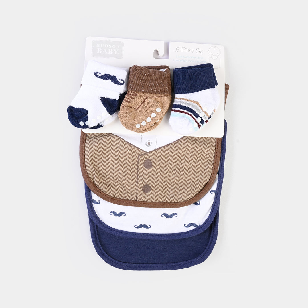 Baby Bib & Socks Set