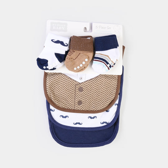 Baby Bib & Socks Set