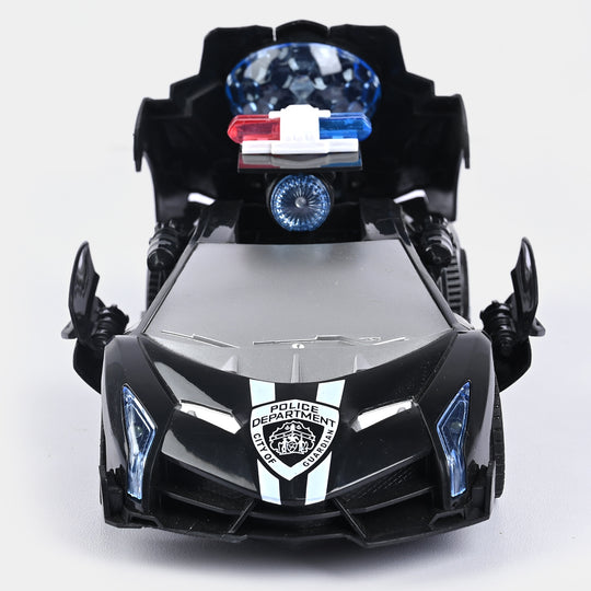 Remote Control Car Police With Light & Sound For Kids