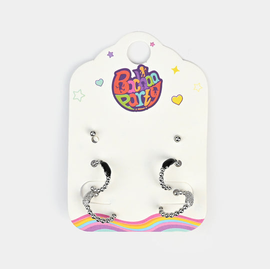 Fancy 3 Pair Stud Earring for Girls