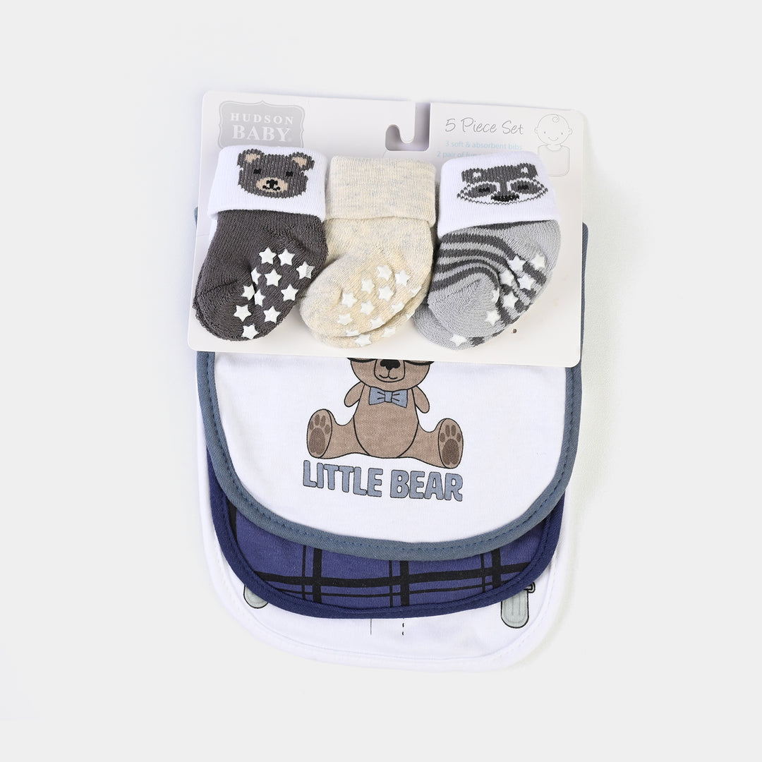 Baby Bib & Socks Set