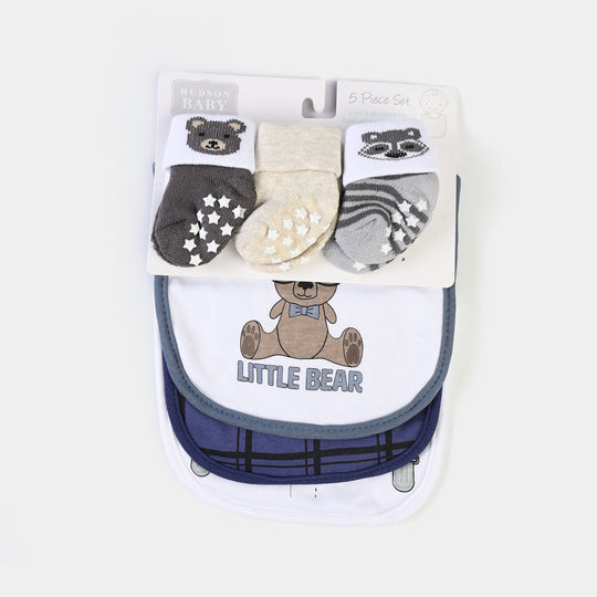 Baby Bib & Socks Set