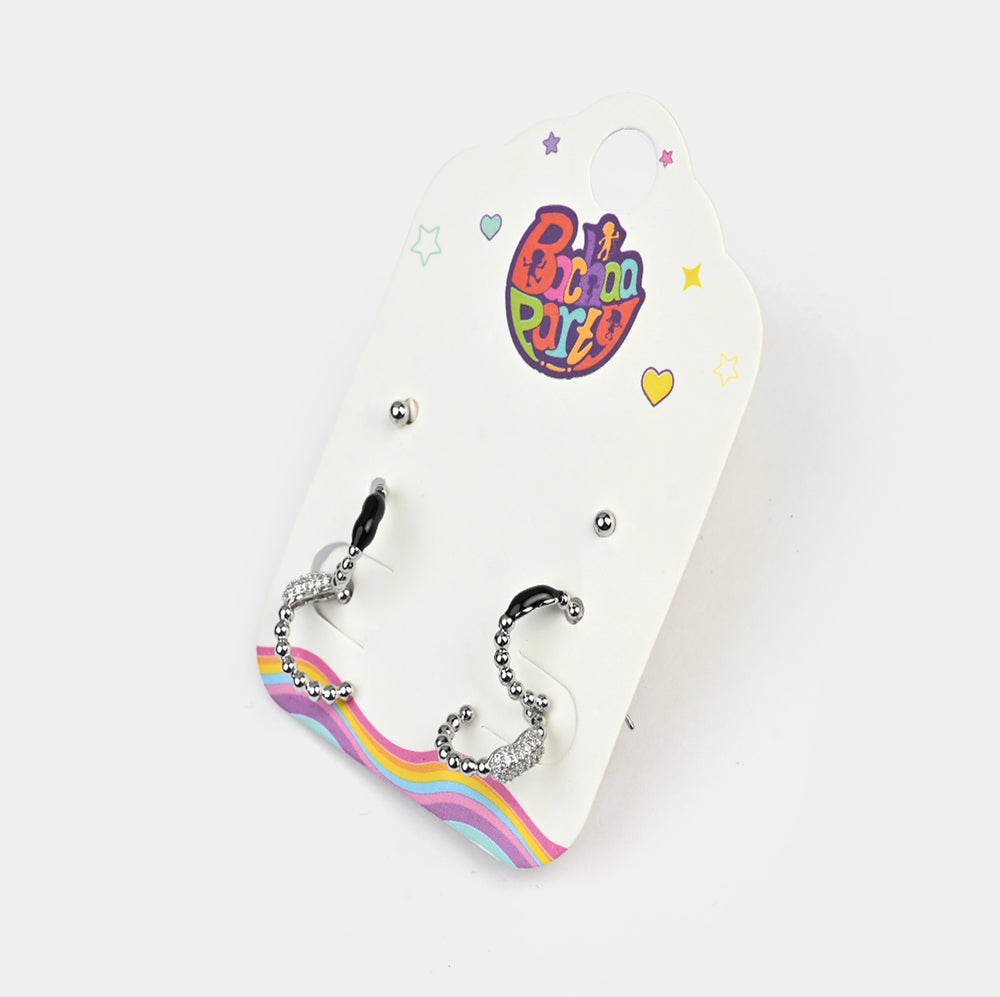 Fancy 3 Pair Stud Earring for Girls
