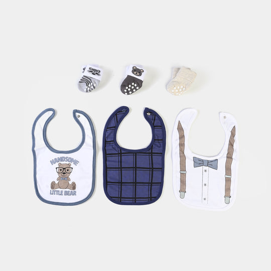 Baby Bib & Socks Set