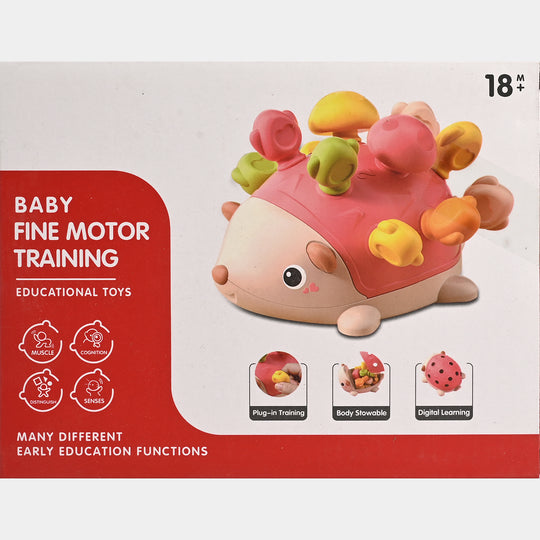 Baby Fine Motor Training Toy – Educational Hedgehog Peg Play