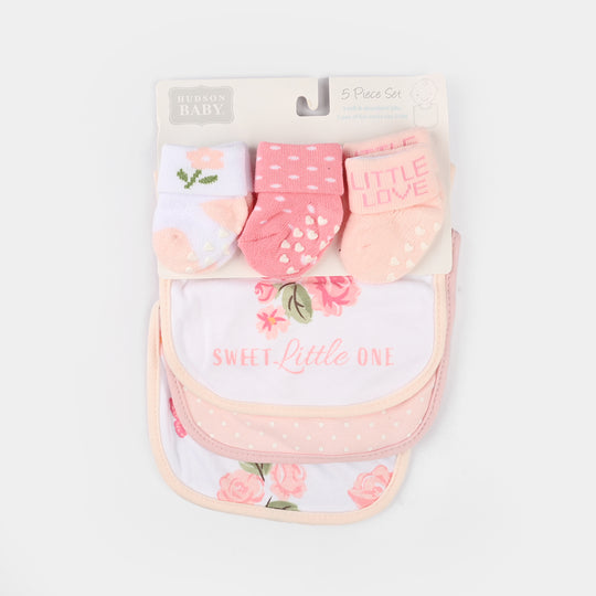 Baby Bib & Socks Set