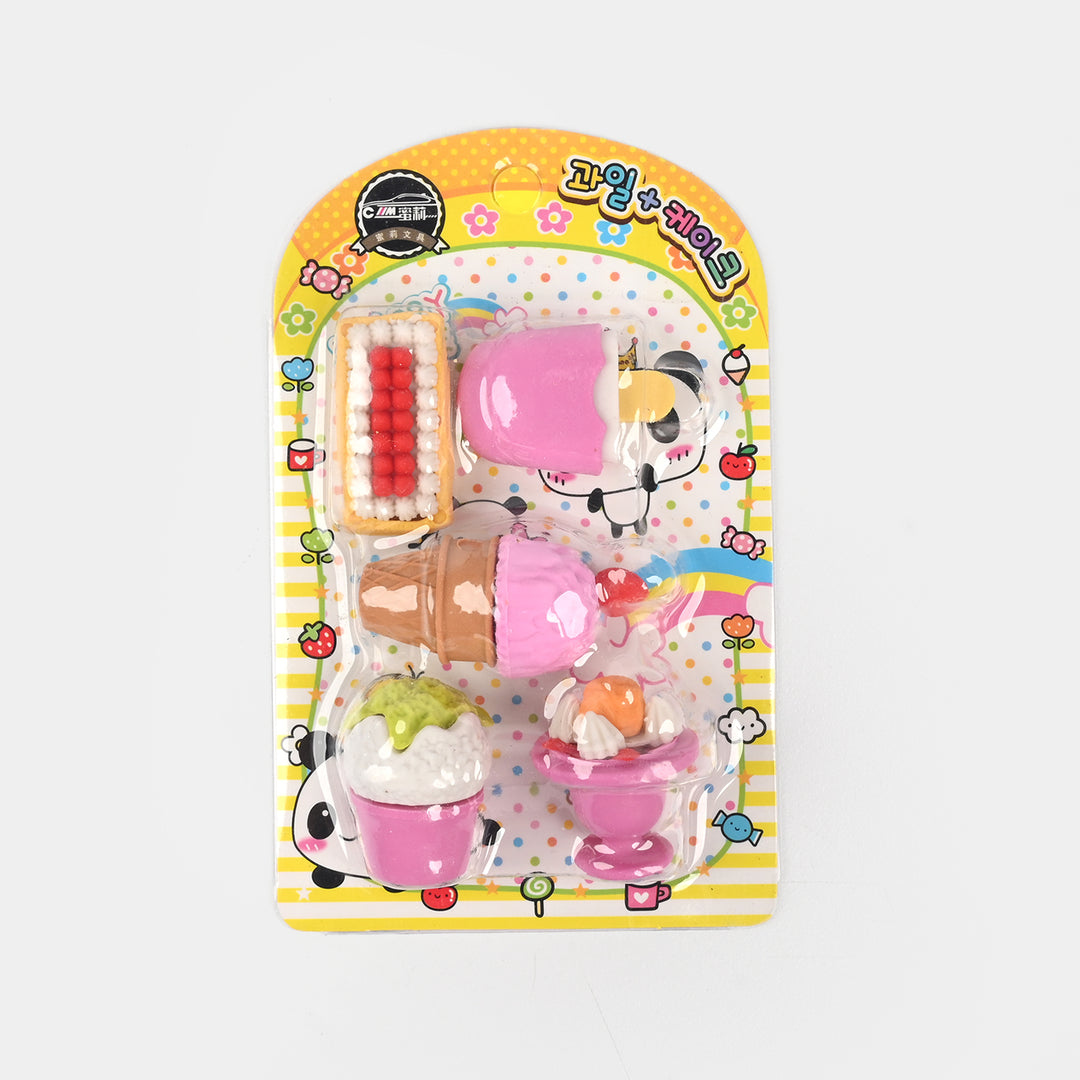 Food-Themed Erasers Set