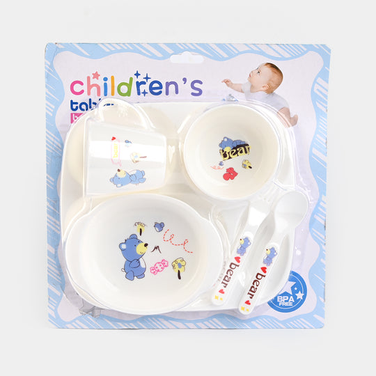 Baby Tableware Feeding Set - 909-blue