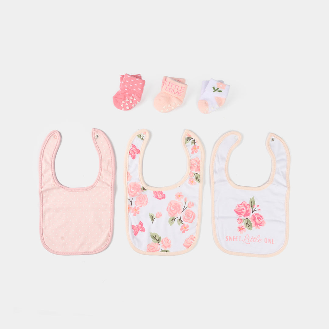 Baby Bib & Socks Set