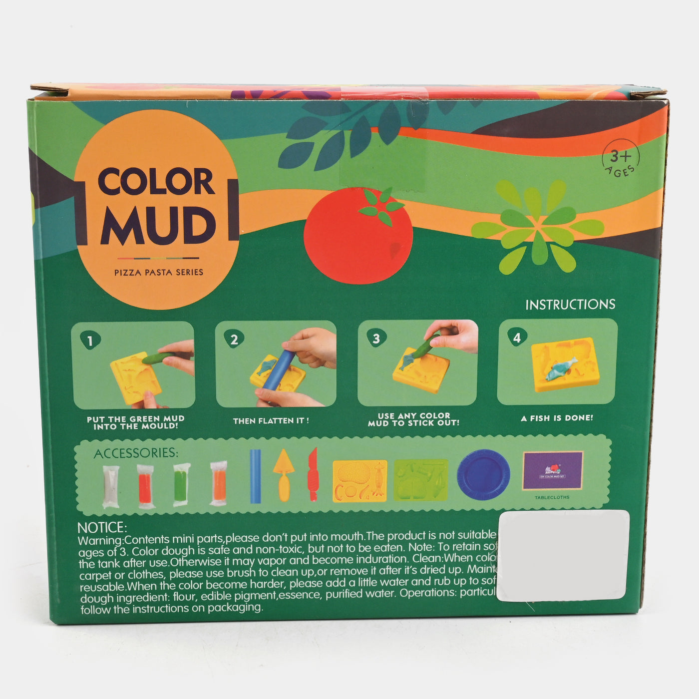 Color Mud Food Play Set For Kids