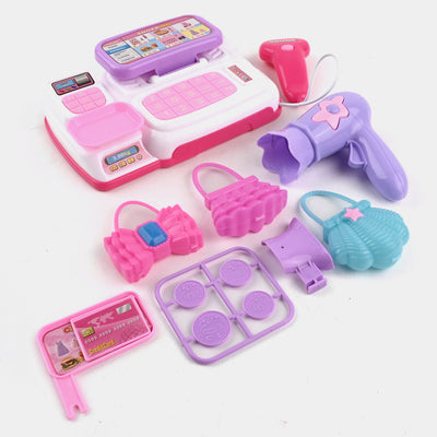 Mini Cash Register Toy Set With Light & Sound