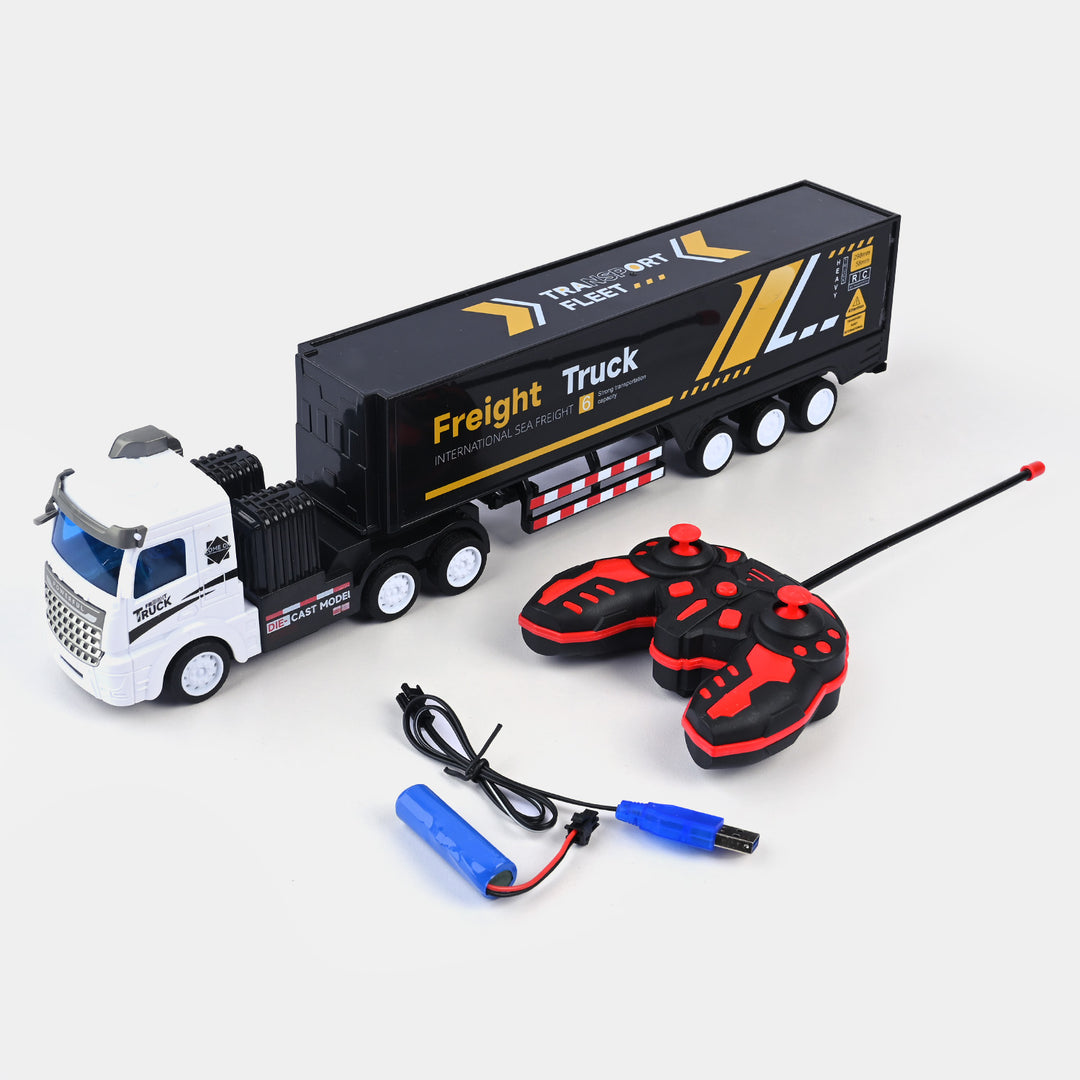 Remote Control Container Truck With Light For Kids