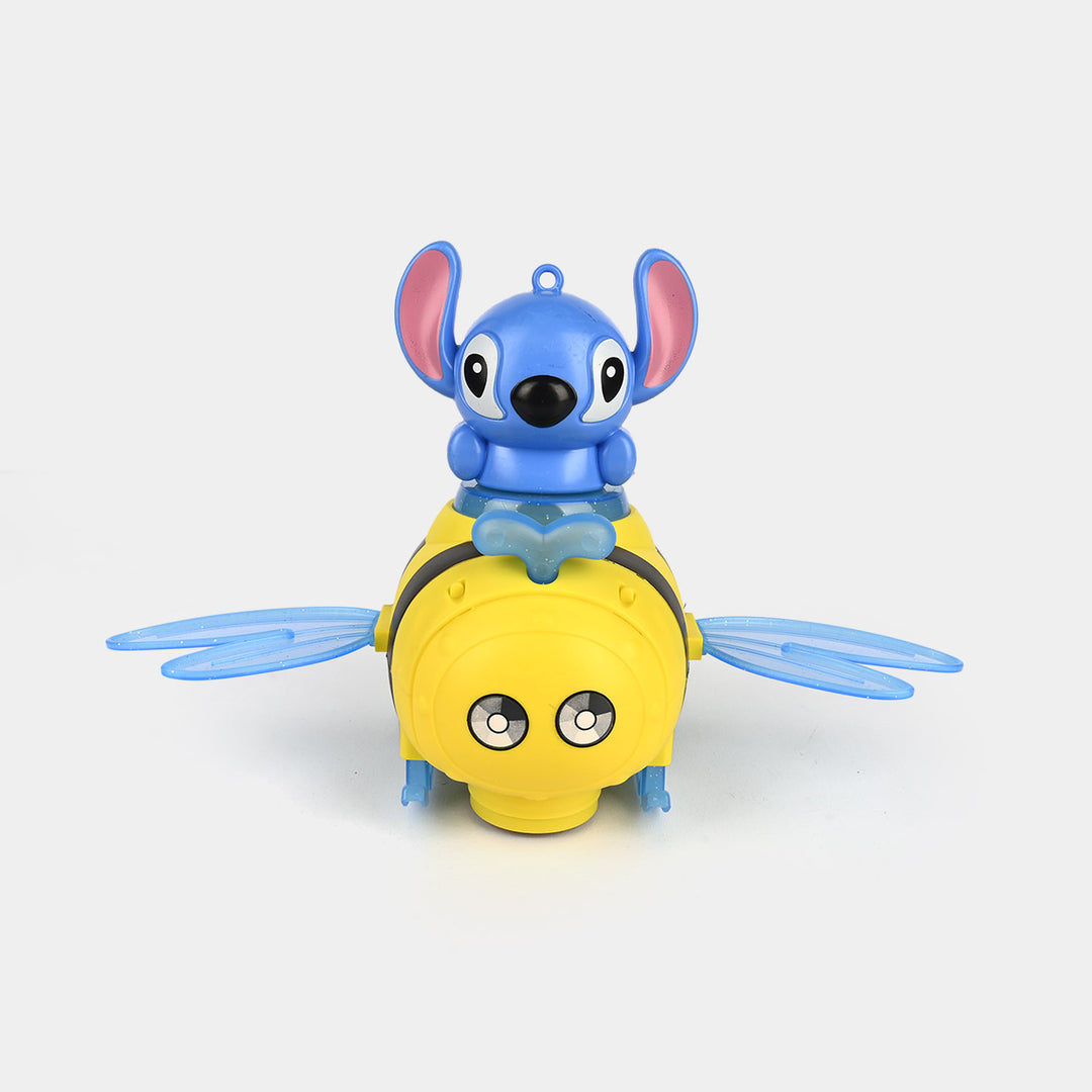 Cute Bee Airplane Universal Toy with Lights & Sound