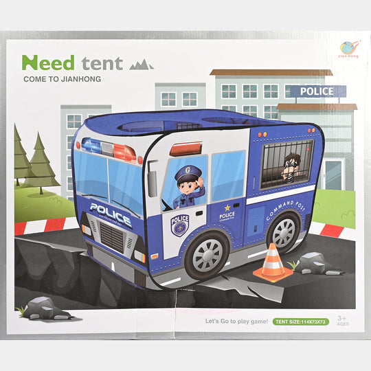 Kids Police Car Play Tent – 30-Piece Activity Set