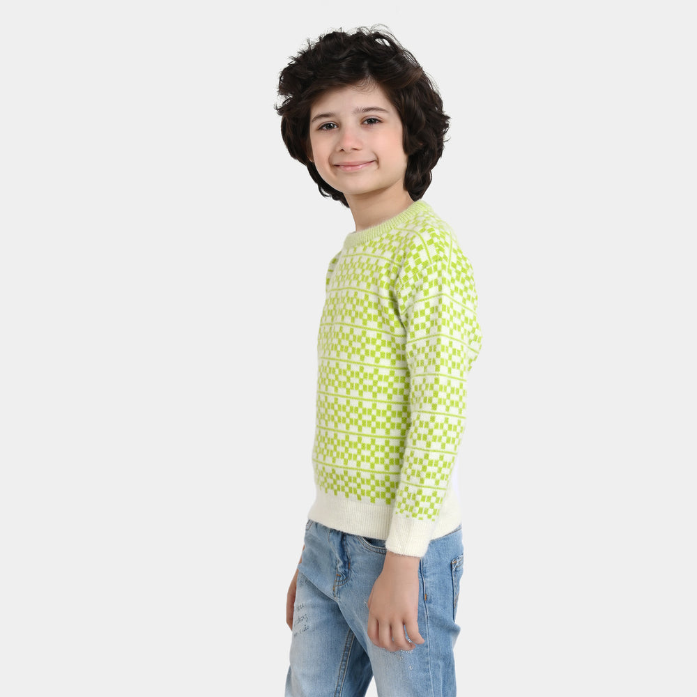 Boys Knit Sweater - Green
