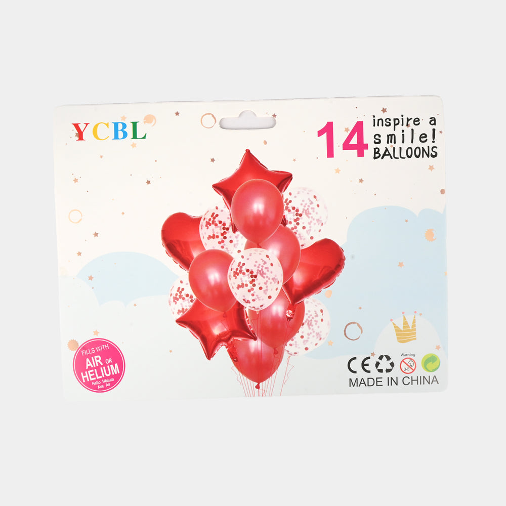 Foil Balloon 14Pcs Multi