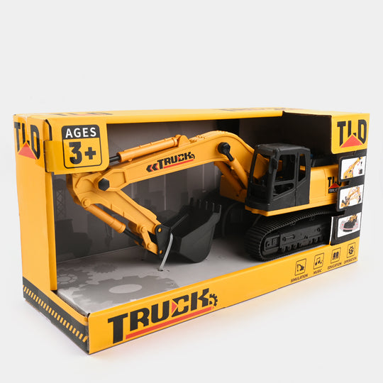 Inertial Excavator With Light Music For Kids