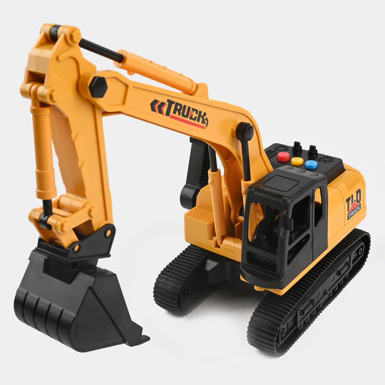 Inertial Excavator With Light Music For Kids