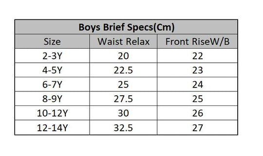 Boys 3Pc Breif Mix