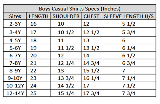 Boys Cotton Casual Shirt H/S Check N Check