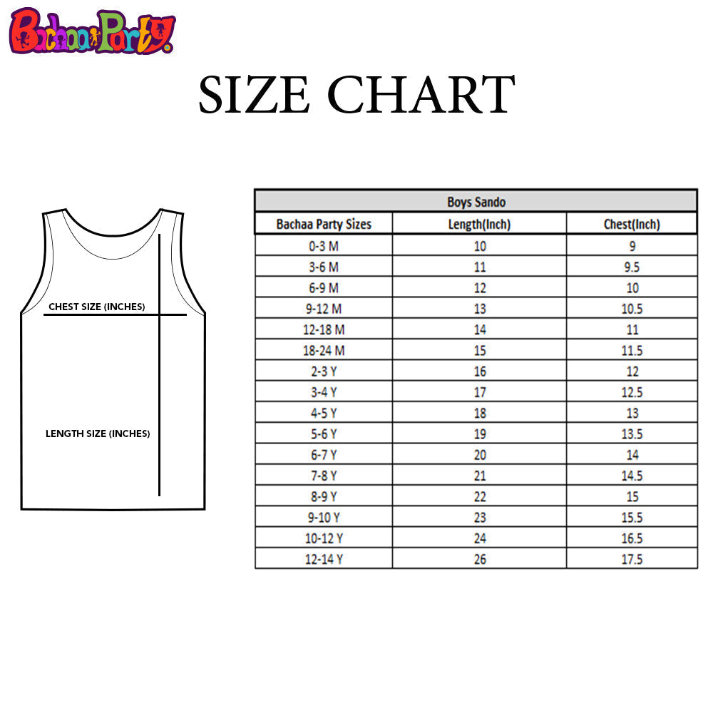 Boys Slub Jersey Sando Character