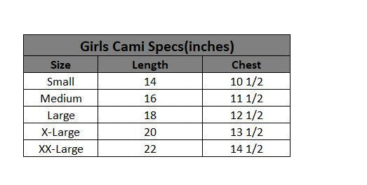 Girls Cami Pack of 2 Basic-BLACK
