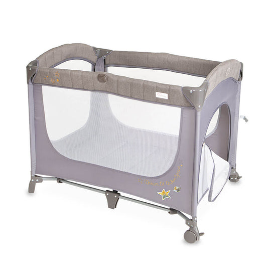 TINNIES DROP SIDE PLAY PEN-GREY (T302-022)