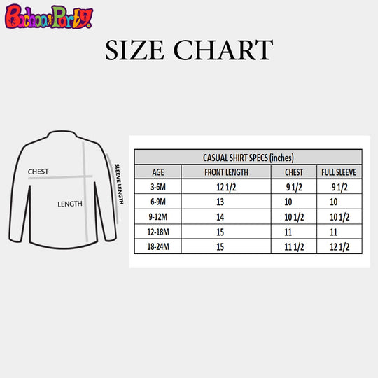Infant Boys Casual Shirt Character- Off White