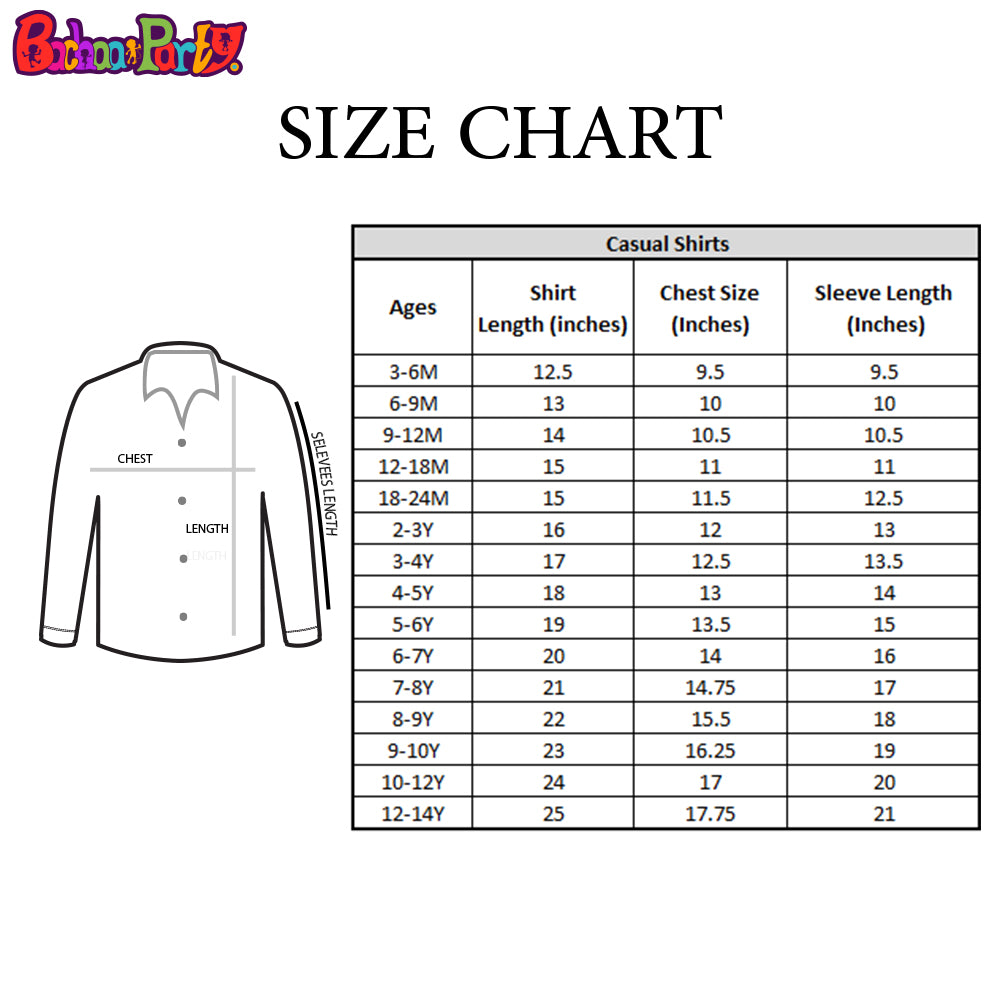 Boys Casual Shirt Print Strip